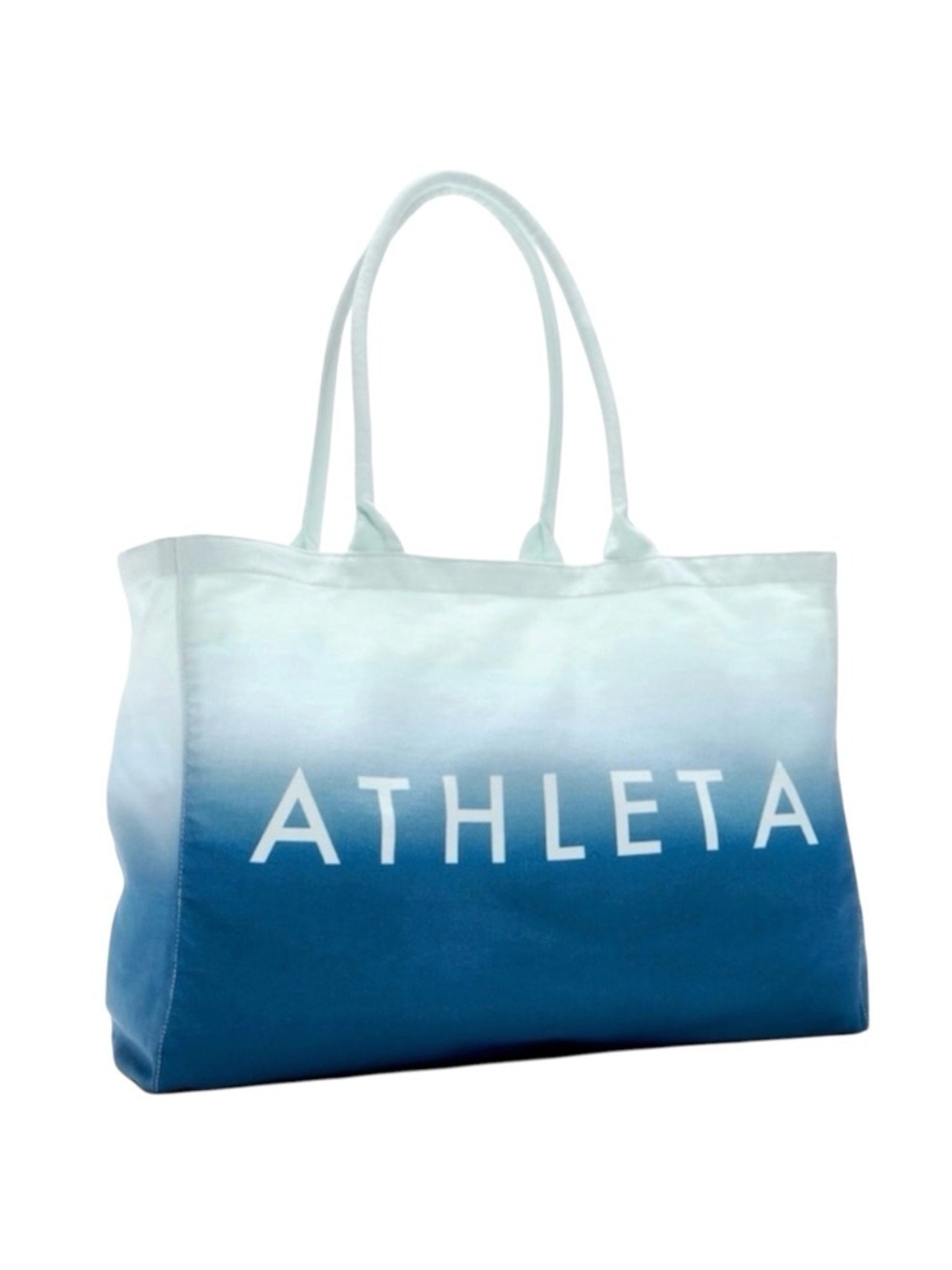 Athleta Ombre Tote Bag Blue White Everyday Bag Beach Bag